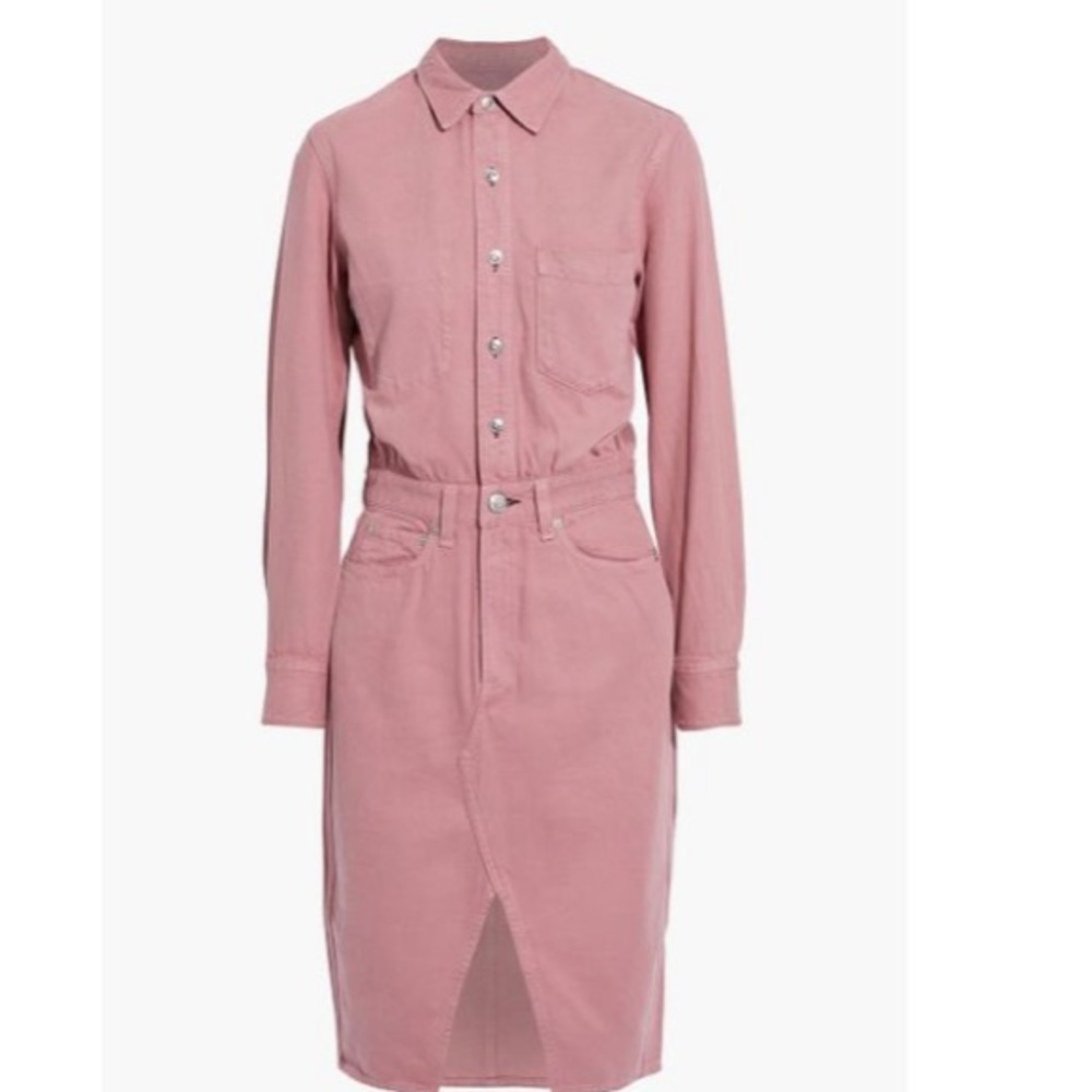 Rag & Bone Pink Denim Dress